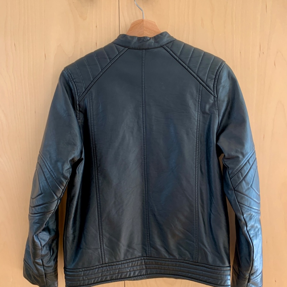 ZARA Boys Faux Leather Jacket Size 11-12 - Picture 2 of 9